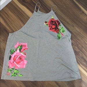 Spaghetti strap tank top